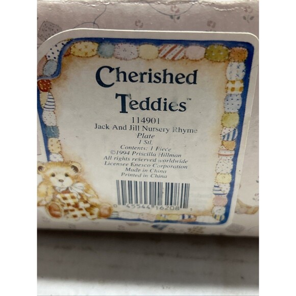 Cherished Teddies Jack And Jill Nursery Rhyme 3D Plate #114901-1994 - Picture 9 of 9